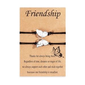2 Pcs Friendship Bracelets for Women Girls Bff Bracelets for 2 Dainty Matching